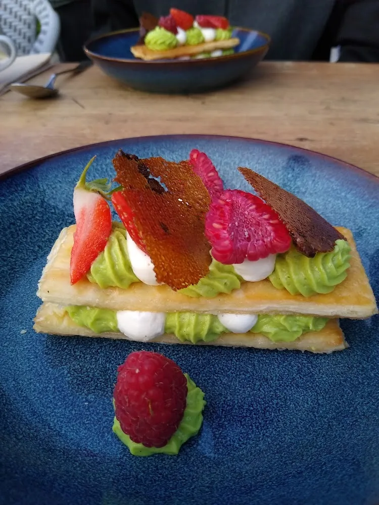 Feuilleté Framboise Pistache